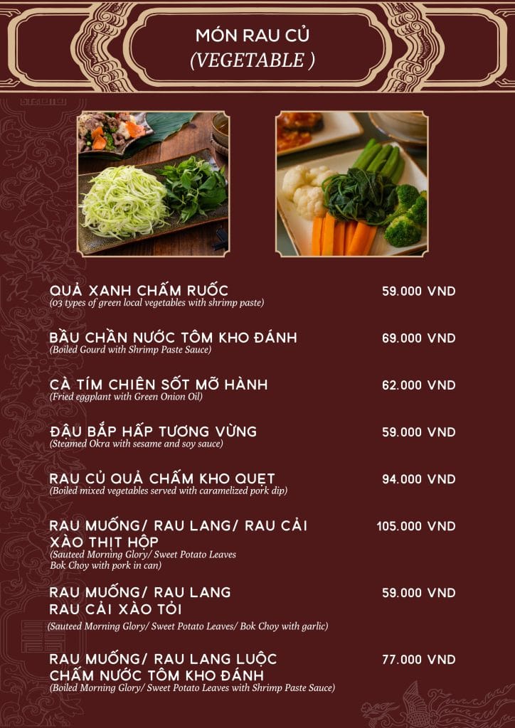 Món Rau Củ